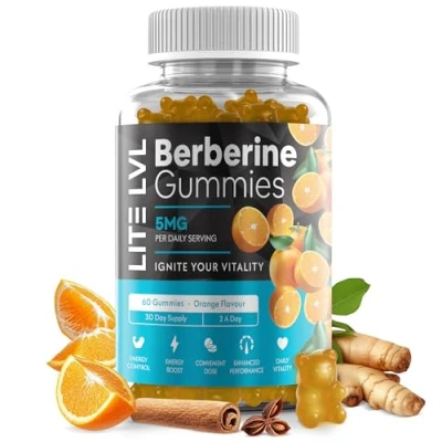 Image of Berberine Gummies with Ceylon Cinnamon &amp; Turmeric Supports Metabolic Health, Cardiovascular Wellness, and Anti Inflammatory Benefits