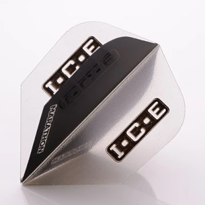 Image of 3 x SETS HARROWS DARTS FLIGHTS ICE STANDARD BLACK