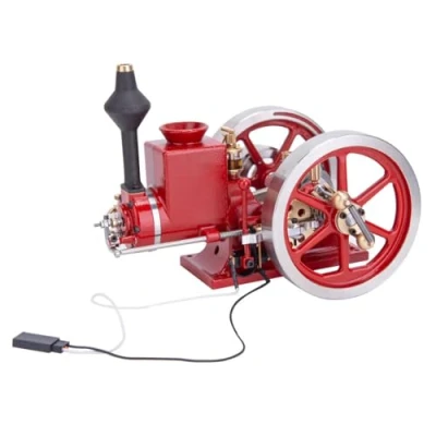 Image of APAP Hit and Miss Engine Model, HM 01 7cc 4 stroke Horizontal Internal Combustion (RTR Version)