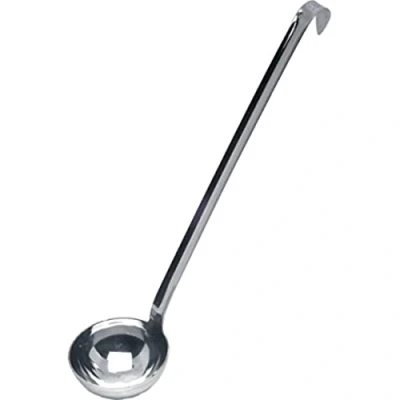 Image of Genware NEV 62708 Ladle, Stainless Steel, 8 cm, One Piece, 3.5 oz./100 mL