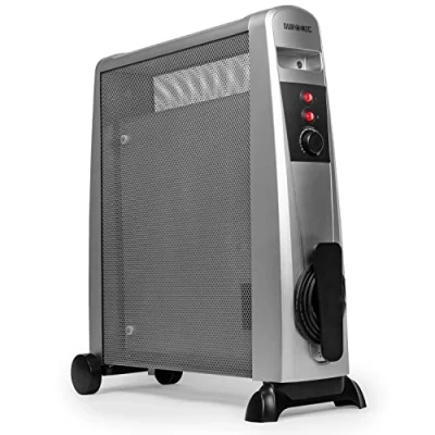 Image of Duronic Electric Heater HV101 SR Oil Free Convection Heaters, 2000W Micathermic Panel Portable Radiator with Mica Panels Electrical Heaters for Heating Up Homes, Bedrooms, Offices