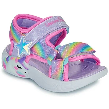 Image of Skechers SANDALE LUMINEUSE UNICORN DREAMS girls&#039;s Children&#039;s Sandals in Multicolour
