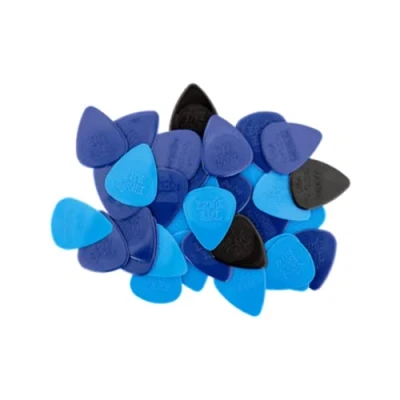 Image of Ernie Ball Mixed Thickness Nylon Picks (Thin, Medium, Heavy) bag of 50
