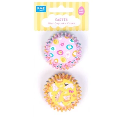 Image of PME Easter Mini Foil Lined Cupcake Cases Set of 60
