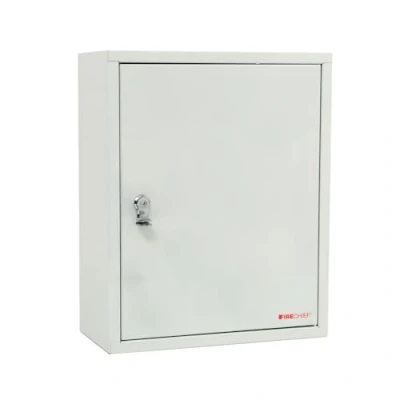 Image of Firechief Document Cabinet, Metal, White, A4