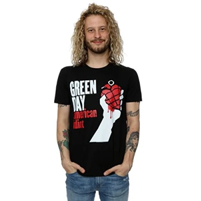 Image of Green Day Men&#039;s American Idiot T Shirt Large Black