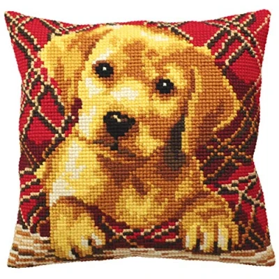 Image of Collection d&#039;Art Cross Stitch Cushion: Brady