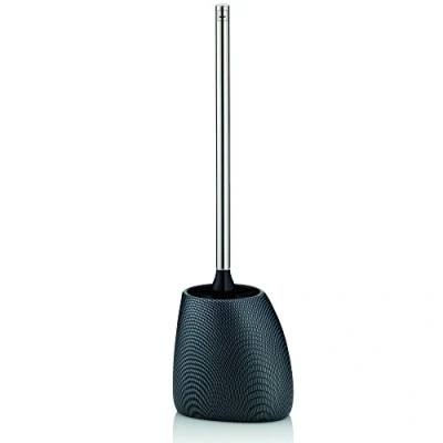 Image of Kela Toilet Brush Set Moiree Collection, Charcoal