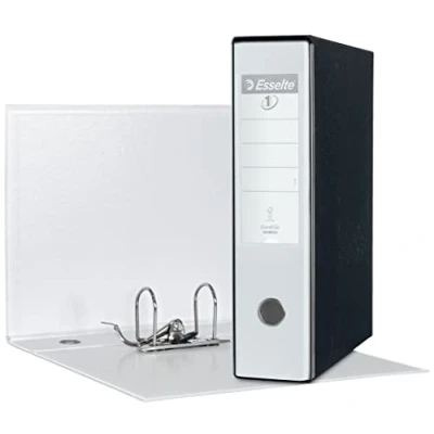 Image of Esselte RACCOGLITORE EUROFILE with Lever Mechanism Plastic Coated Cardboard,White,8 cm