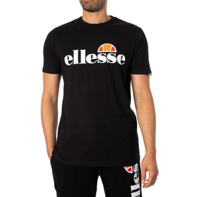 Image of ellesse Mens Sl Prado Tee T Shirt, Black, XXL EU