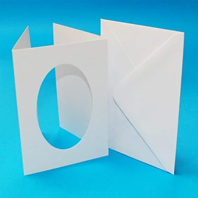 Image of A6 3 FOLD White Hammer Oval Aperture