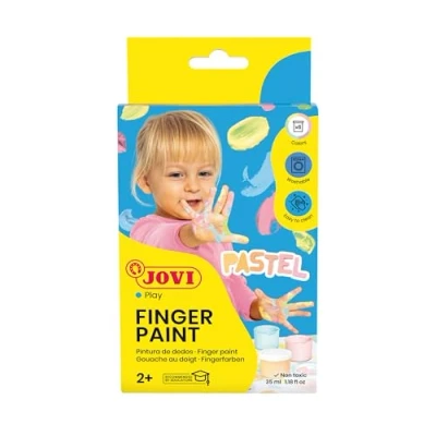 Image of Jovi Finger Paint, Case of 6 Bottles, 35 ml, Pastel Colours (540P)