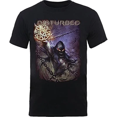 Image of Rockoff Trade Men&#039;s Disturbed Vortex T Shirt, Black, Xx Large