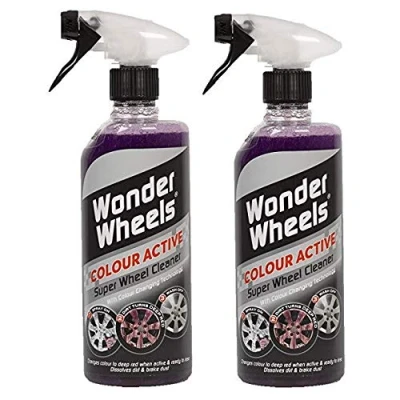 Image of Wonder Wheels 2 x Colour Active Super Wheel Cleaner 600ml With Changing Technology