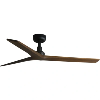Image of Klim Medium Black, Walnut DC Ceiling Fan 6 Speed