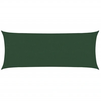 Image of vidaXL Sunshade Sail 160 g/m² Dark Green 2x4.5 m HDPE