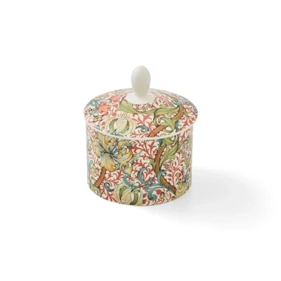 Image of Morris &amp; Co Covered Sugar Bowl Golden Lily