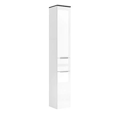 Image of Vicco Bathroom cabinet Otis, White High Gloss/Anthracite, 30 x 190 cm