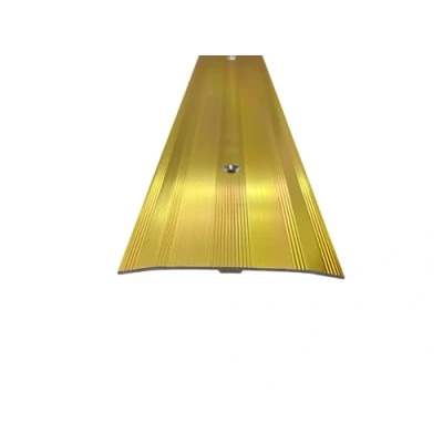 Image of Carpet and Vinyl Metal Floor Edging Extra Wide Cover Strip Gold 900mm