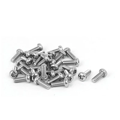 Image of Sourcingmap M3 x 8mm 316 Stainless Steel Round Torx Head Machine Screw Silver Tone 30pcs