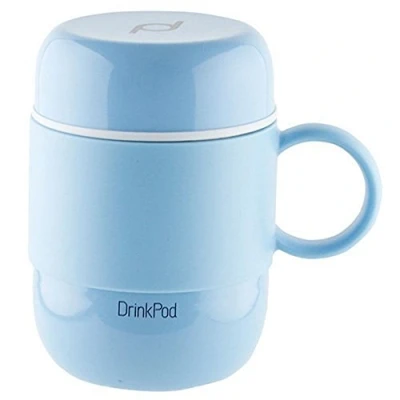 Image of DrinkPod LGB 280B Vacuum Insulated Travel Mug, Stainless Steel, Blue, 280ml