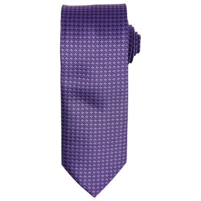 Image of Premier Unisex Puppytooth Tie (Purple) One Size