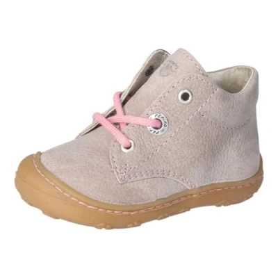 Image of RICOSTA Infant First Walkers Cory,Width: Regular (WMS),Removable Insole,terracare,RICOSTAcare,Leather,Laced Boots,Beige (kies/rosa / 670),7 Child UK