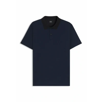 Image of BOSS Polo shirt, Men&#039;s, Size: Medium, Dark blue four