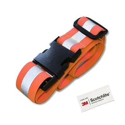 Image of Salzmann 3M Multi Purpose Reflective Running Belt Adjustable High Visibility Strap Made with Scotchlite