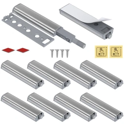Image of Jiayi Push to Open Door Catches 10 Pack Cupboard Magnetic Catch Latch Release for Kitchen Closet Closing Cabinet Touch Close Drawer Opener Wardrobe Closure Closer