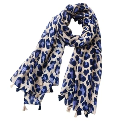 Image of WUFGWBD 1 Piece Leopard Print Scarf, Classic Fashion Pattern Retro Warm Long Soft Scarf For Women