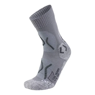 Image of UYN Women&#039;s Cool Merino Lady&#039;s Trekking Socks, Light Grey Melange/Pearl Grey, 35/36