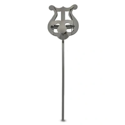 Image of GEWA Marching Music Holder Nickel Plated Small Lyra 1 Pusher Stem Length 14 cm