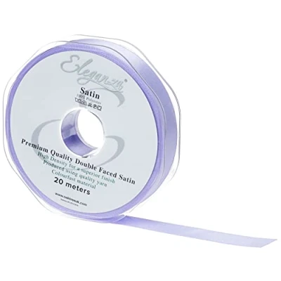 Image of ELEGANZA Double Faced Satin 15mm x 20m Lavender No.45, 15 mm 20 m