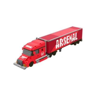 Image of FOCO Officially Licensed 3D BRXLZ Lorry Construction Toy Model (Arsenal FC)
