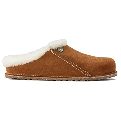 Image of Birkenstock Unisex Zermatt Premium Shearling Suede Leather Mink Sandals 5 UK