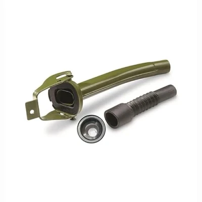 Image of ASC Metal Pouring Spout for Jerry Can with integrated mesh filter Universal UK/EU Fitting