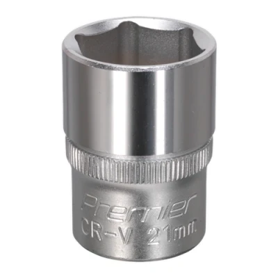 Image of Sealey Premier WallDrive® Socket 21mm 1/2&quot;Sq Drive
