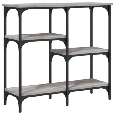 Image of vidaXL Console Table Grey Sonoma 80x29x75 cm Engineered Wood