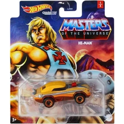 Image of Character Cars Hot Wheels Masters of The Universe Die cast 1:64 Scale Vehicle Car He Man 1/5