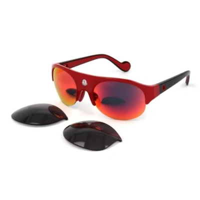 Image of Moncler ML0050 68C RED 60/20/135 UNISEX Sunglasses