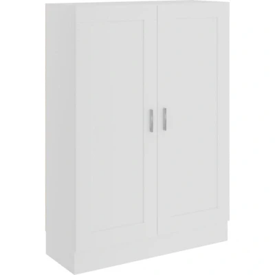 Image of vidaXL Book Cabinet White 82.5x30.5x115 cm Engineered Wood