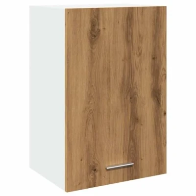 Image of vidaXL artisan oak hanging kitchen cabinet engineered wood 40x31x60 cm wall mounted storage