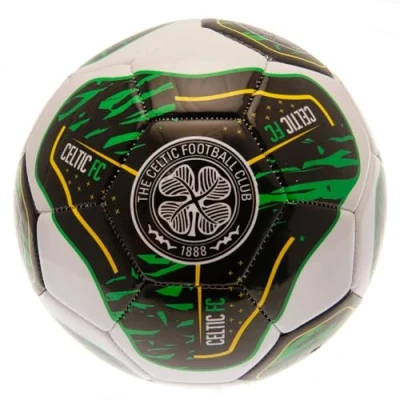 Image of Celtic FC Training Football (One Size) (White/Black/Green)