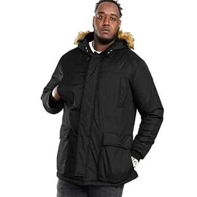 Image of D555 Big &amp; Tall Lovett Parka Jacket Men&#039;s Black, 4XL, KS13382
