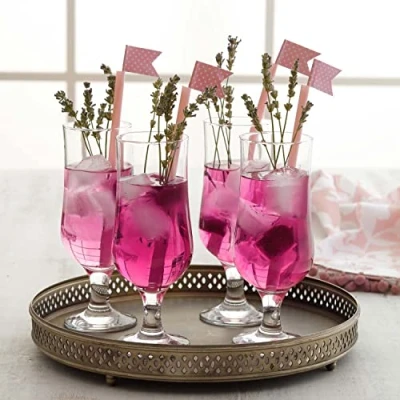Image of 6x 385ml Clear Nevakar Hurricane Beer Glasses By LAV