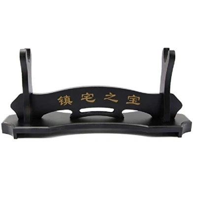 Image of SHULI Japanese Samurai Sword Holder Katana Knife Wakizashi Tanto Stand Table Display 1 Layer