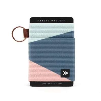 Image of Slim Minimalist Elastic Wallet for Men &amp; Women Small Credit Card Holder Front Pocket (Fine Line)…