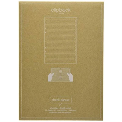 Image of Filofax A5 Clipbook Checklist Refill