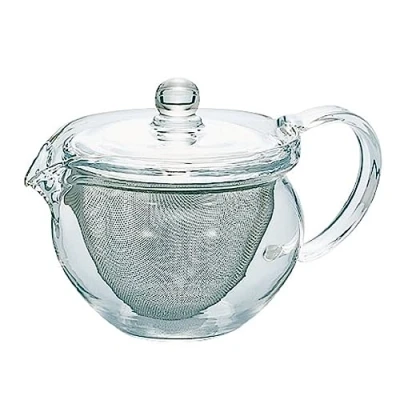 Image of Hario CD Chacha Kyusu Maru Pot for Brewing Tea 300ml, Glass